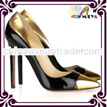 Luxury sexy pointed toe lady high heel shoes for women