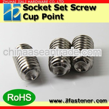 M2.5*4 SUS304 hexagon socket cup point grub set screw