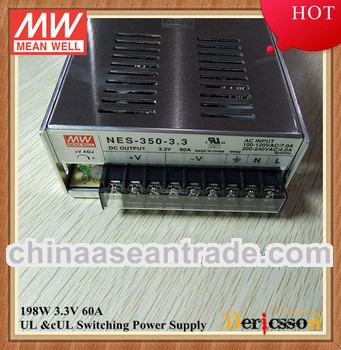 MEANWELL NES-350-3.3 200W UL CUL 3.3V 60A Switching Power Supply