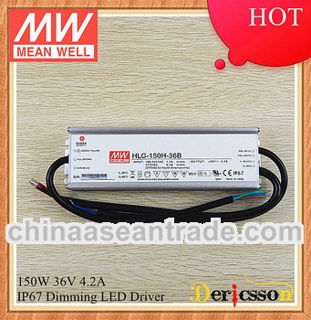MEAN WELL 150W Dimmable led driver with pfc and UL HLG-150H-36B