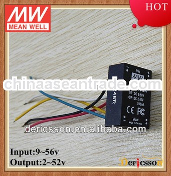 MEAN WELL DC to DC Converter with wire 9-56VDC Input 500mA 2-52V Output CE&FCC Led Driver LDD-50
