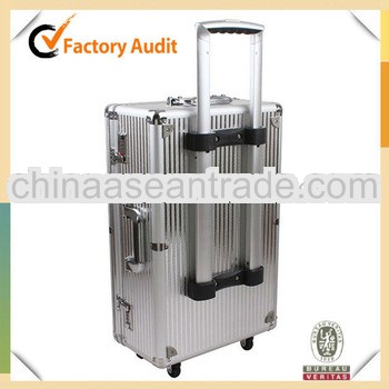 MLD-TC89 Silver Security High Quality Stable Rolling Aluminium Grooming Equipment Case