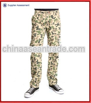 Men's chino twill camouflage cargo pants