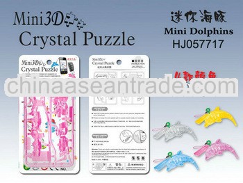 Mini DIY Dolphins crystal puzzle