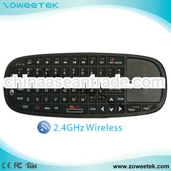 Mini wireless turkish keyboard with trackball mouse and laser pointer