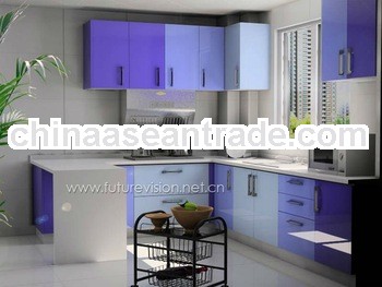 Modern L shape kitchen cabinet design modular