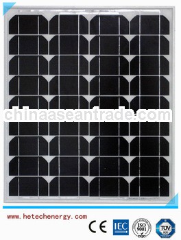 Mono 45W pv panels with high efficiency