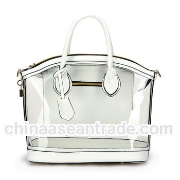 Most popular fashion PVC ladies clear handbag