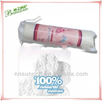 Natural cotton pads for face water treatment