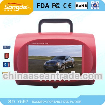 New 7inch Portable TV with DVD function