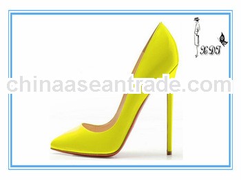 New style ladies pumps !China Wholesale yellow pumps sexy women shoes