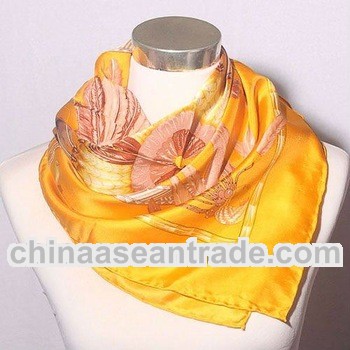 Newest Christmas gift silk square women scarves
