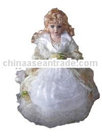 Nice lovely lifelike porcelain umbrella dolls