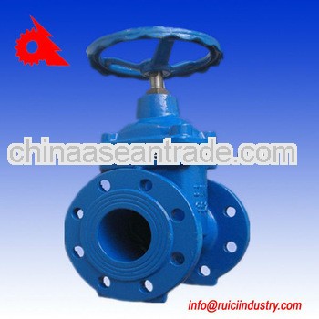 Non-standard size metal cast iron resilient seated gate valve