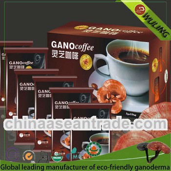 Organic Ganoderma 2 in 1 Black coffee slim effect(add three gano powder separately)