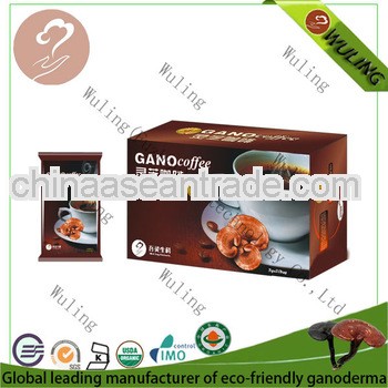 Organic ganoderma black coffee with shell-broken spore powder 3g*20bags/box