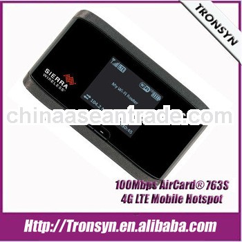 Original Unlock LTE 100Mbps AirCard 763S Portable 4G LTE FDD WiFi Router Support LTE: 2600 (B7) MHz,