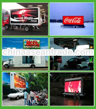 Outdoor full color Mobile Advertising Vehicle LED Display of PH10