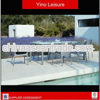 Outdoor pictures of dining rattan table RY1866