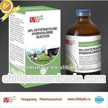 Oxytetracycline hydrochloride injection 5% 10% 20% veterinary medicine animal drug antibacterial inj
