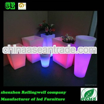 PE material LED flower pot LED plant pot