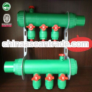 PP-R Manifold specialized for PE-RT/PE-Xa heating system verified by BV&ISO