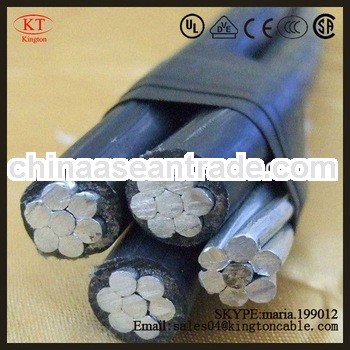 PVC/XLPE Insulated 2x16mm2 aluminum conducor abc cable