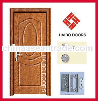 PVC door design with frame for bathroom (HB-001)