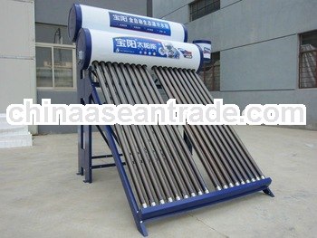 Patent double-tank unpressurized 180L solar water heating system with new silicon ring