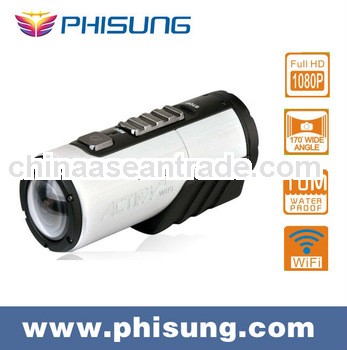 Phisung FHD 1080P 170 degree angle Waterproof WIFI Sport Camera