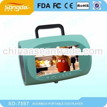 Popular 7 inch Portable DVD Player with TV tuner USB SD reader SD-7597