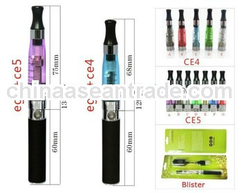 Popular blister packaging Ego 1100mAh new clearomizer CE5 electronic cigarette