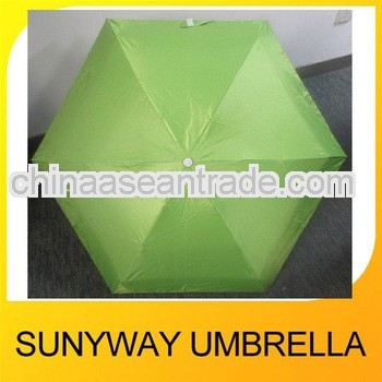 Pretty Aluminum 5 Fold Pocket Super Mini Umbrella With Pouch