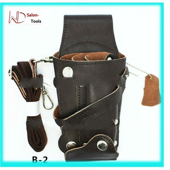Professional Fashion 100% Genuine Leather Hair Salon Bag Waist Tool Bag