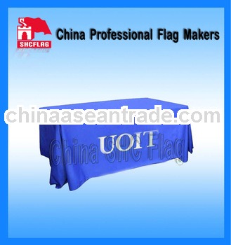 Promotional custom advertising cheap polyester table cloth