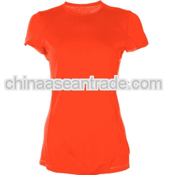 Promotional orange short sleeve dry fit t-shirt