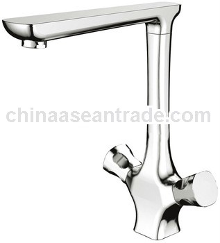 Pull down Double Handle Kitchen Faucet Tap From China 76 2101