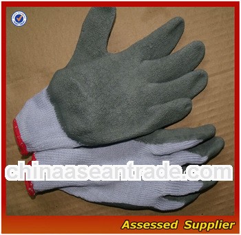 QHAXLC-74 High Quality Rubber Latex Palm Coated Gloves/natural rubber palm coated gloves/latex palm