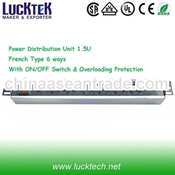 Rack pdu French Type 6 ways with Overloading Protection
