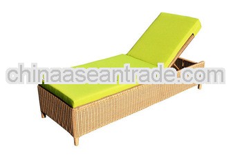 Rattan furniture gazebo leisure chaise lounge(DW-CL047)