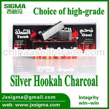 Round Silver Hookah Charcoal For Shisha
