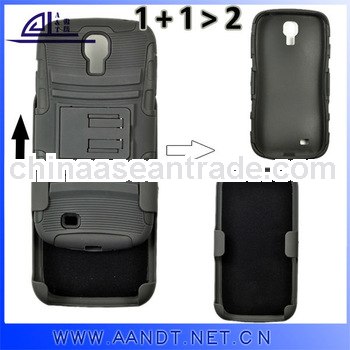 Rubber Oil Coating 3 in 1 For Galaxy S4 Plastic Case Stand