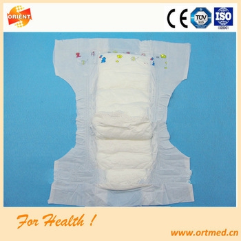 SAP fluff pulp soft and breathable diaper for baby