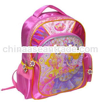 Satin custom school bag