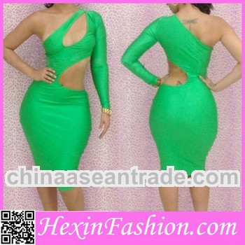 Sexy Green Midi Bandage Bodycon Dress 2013 Wholesale