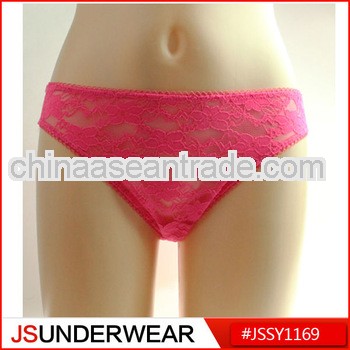 Sexy women lingerie with pink lace from OEM factory