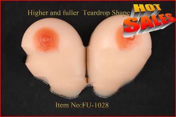 Shenzhen Fure Big Artificial/ Teardrop/Triangle/Spiral shape Silicone Breast Fake Breast/breast augm