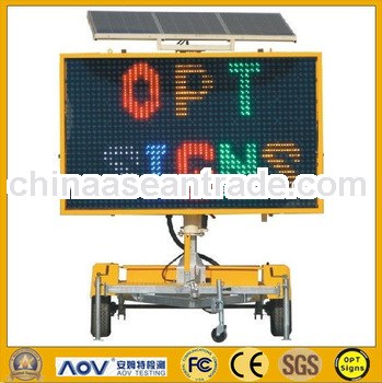 Solar Powered LED Full Matrix PPortable Variable Message Sign B Size