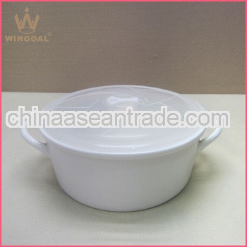 Square Porcelain casserole with lid