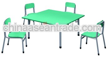 Square table and chairs for children,Kid's table chair,kindergarten/daycare/preschool,4-Seaters 